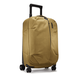 Thule Aion carry-on spinner luggage with four wheels, durable exterior, and sleek design for easy traveling.