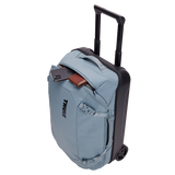 Thule Chasm wheeled carry-on duffel bag with durable fabric, retractable handle, and wheels for easy travel.