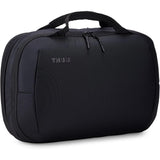 Thule Subterra 2 hybrid travel bag in dark slate, convertible design with multiple compartments and sturdy handles.