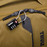 Thule TSA cable lock with key, black security lock for travel luggage and bags, durable metal design