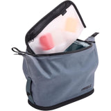 Thule Aion toiletry bag with multiple compartments and zipper closure, made of durable fabric for travel organization.