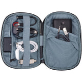 Thule Subterra 2 Powershuttle medium tech kit with compartments for cables, accessories, and electronic devices.