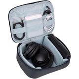 Thule Subterra 2 Powershuttle Plus tech kit in black with organized compartments for electronics and accessories.