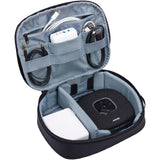 Black Thule Subterra 2 Powershuttle Plus tech kit with organized compartments for cables and accessories.