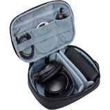 Thule Subterra 2 Powershuttle Plus tech kit in black with organized compartments for electronic accessories and cables.