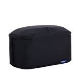 Black Thule Subterra 2 toiletry bag with multiple compartments for travel organization and easy access.