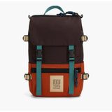 Topo Designs Rover Pack Mini backpack with multiple compartments and adjustable straps, designed for everyday use.
