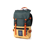 Topo Designs Rover Pack Mini backpack with front pocket, adjustable straps, and durable fabric in a compact, stylish design.
