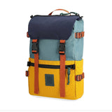 Topo Designs Rover Pack Classic backpack with adjustable straps, multiple compartments, and durable fabric for outdoor adventures.
