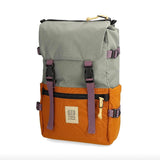 Topo Designs Rover Pack Classic backpack with adjustable straps, front pocket, and durable canvas material.