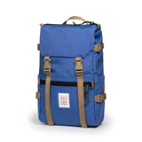 Topo Designs Rover Pack Classic backpack with multiple compartments, padded straps, and durable fabric shown from a front angle.