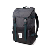 Large image of Topo Designs Rover Pack Classic backpack showing its durable fabric, multiple compartments, and adjustable straps.