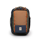 Topo Designs Global Travel Backpack with multiple compartments and durable fabric, ideal for travel and daily use.