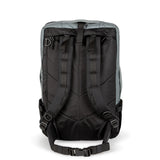 Blue Topo Designs Global Travel Bag 40L carry-on luggage with multiple compartments and durable fabric, suitable for travel.