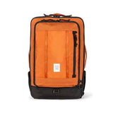Topo Designs Global Travel Bag 40L carry-on luggage with durable fabric, multiple compartments, and a sleek, compact design.