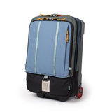 Topo Designs global travel bag roller, carry-on luggage with durable fabric and spacious interior for travel essentials.