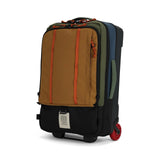 Topo Designs Global Travel Bag roller, carry-on luggage with durable design and multiple compartments, ready for travel.