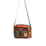 Topo Designs Block Bag crossbody bag, rugged canvas with adjustable strap and front pocket, ideal for daily use.
