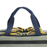 Beetle Khaki Topo Designs Mountain Cross Bag in detail, showcasing its durable crossbody strap and functional design