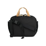 Black Topo Designs Mountain Cross Bag shown from the back, featuring adjustable strap and compact crossbody design.