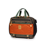 Topo Designs Mountain Cross Bag, a stylish black crossbody bag with adjustable strap and multiple compartments for everyday use.