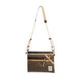 Topo Designs mountain accessory shoulder bag, crossbody style with durable fabric and adjustable strap, shown in a large, detailed view.