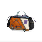 Topo Designs Mountain Hydro Hip Pack waist pack with adjustable strap and water-resistant fabric, designed for outdoor activities.
