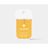 Touchland Power Mist 30ml bottle with aloe vera, featuring a sleek design and spray nozzle for refreshing skin hydration.