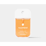 Touchland Power Mist 30ml with aloe vera, featuring a sleek spray bottle for refreshing, moisturizing hand sanitizer.