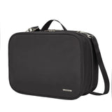 Travelon Complete Toiletry Bag with multiple compartments and zippered sections for organized travel storage.