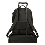 Tumi Voyageur Montana backpack in durable fabric with multiple compartments and adjustable straps on a neutral background.