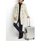 Tumi 19 Degree aluminum international carry-on luggage with sleek design and four spinner wheels.