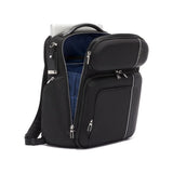 Tumi Arrivé Barker Backpack with multiple compartments and padded shoulder straps, designed for travel and everyday use.