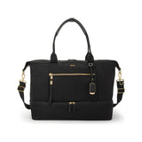 Tumi Voyageur Contine Weekender duffel bag in durable fabric with leather accents, designed for travel and carry-on convenience.