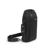 Tumi Alpha Sling bag with adjustable strap and multiple compartments, made of durable material for everyday use.
