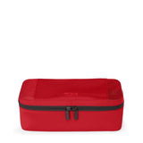 Tumi packing cubes set in various sizes, made of durable fabric, organized for travel storage and packing efficiency.