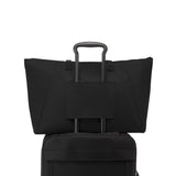 Tumi Voyageur Just in Case Tote bag in sleek fabric with top handles and spacious interior for everyday carry.