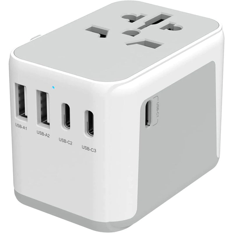 Voltage Valet international travel adapter plus, compact adapter for global plug compatibility and convenient travel use.