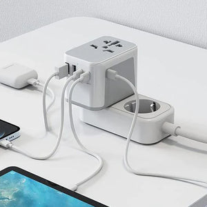 Voltage Valet international travel adapter plus, compact multi-region plug for seamless global device charging.