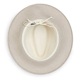 Wallaroo Hat Company ivory Carter UPF 50+ fedora packable hat, lightweight accessories for sun protection and style