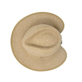 Beige Gabi UPF 50+ packable hat by Wallaroo Hat Company with wide brim and adjustable chin strap.