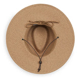 Petite Sanibel UPF 50+ packable hat by Wallaroo Hat Company in camel, designed for sun protection and easy packing.