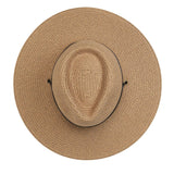 Petite Sanibel UPF 50+ packable hat by Wallaroo Hat Company in camel, designed for sun protection and easy packing.