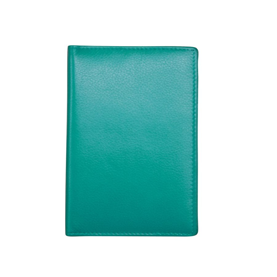 Luxury Leather Embossed Large Initial Passport Holder Travel 