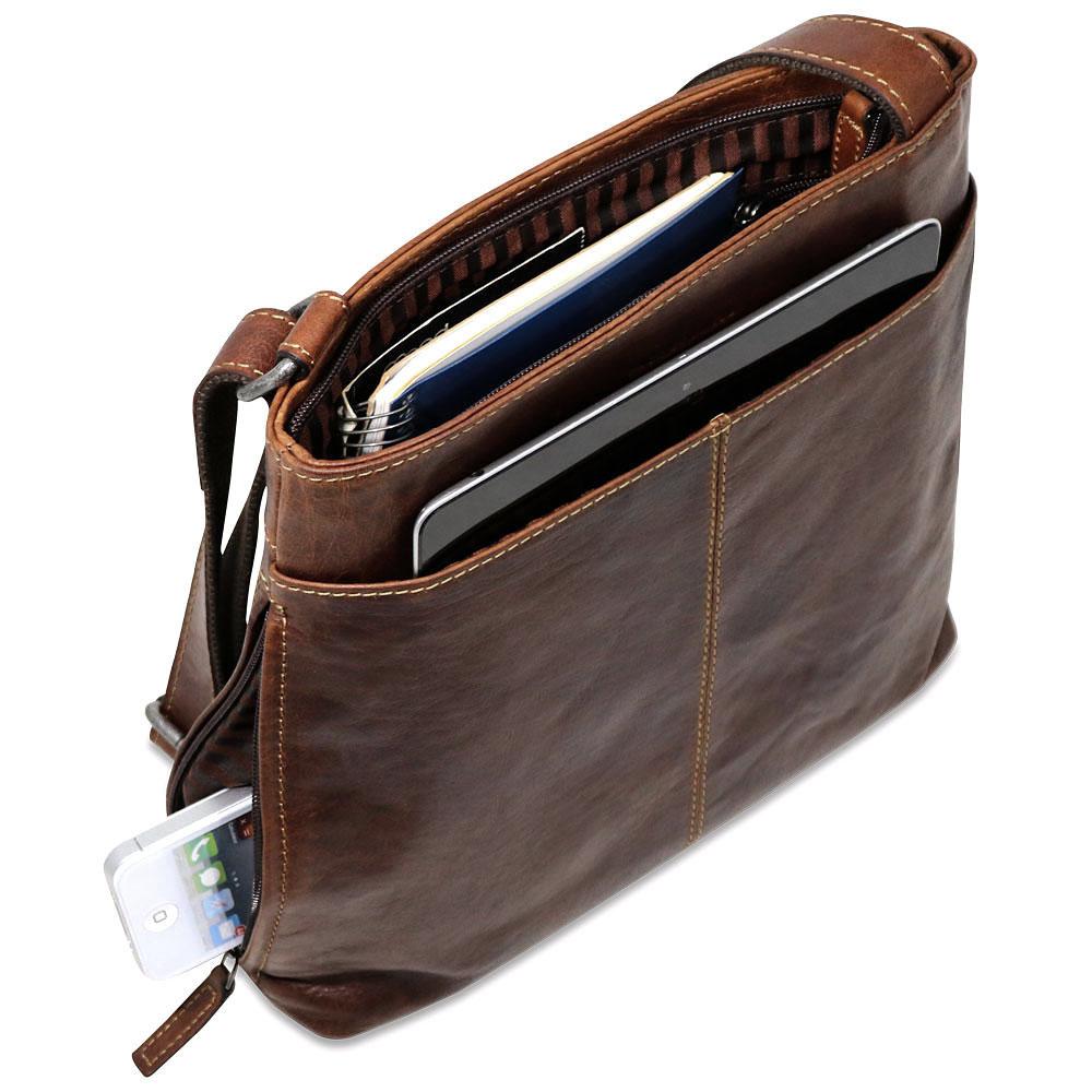 Jack Georges Voyager Messenger Bag (Brown)