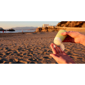 Humangear GoToob+ small silicone travel bottles set with textured caps and clear bodies, ideal for toiletries and liquids.