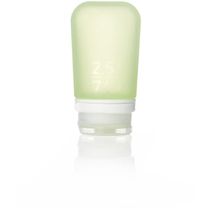 Humangear GoToob+ silicone travel bottles in assorted colors, reusable accessories for toiletries and liquids.