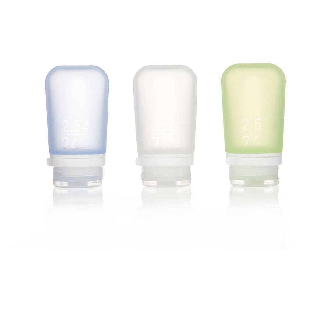 GoToob+ Refillable Silicone Travel Bottles (3-Pack Sets) (Blossom, Medium)