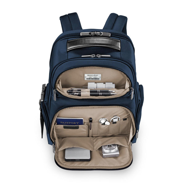 Briggs & Riley | @work | Medium Cargo Backpack | Navy