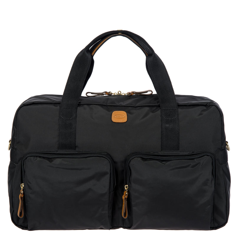Bric's X-Collection holdall boarding tote bag with multiple pockets, made of durable material, suitable for travel and carry-on use.